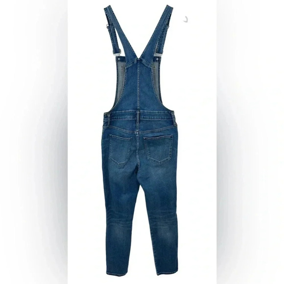 Madewell Skinny Overalls in Jansing Wash Stretch Denim Jean Coverall B443 - Picture 7 of 8